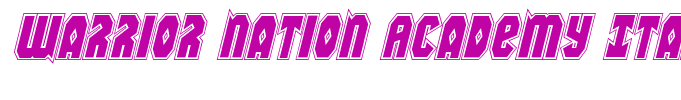 Warrior Nation Academy Italic Italic
